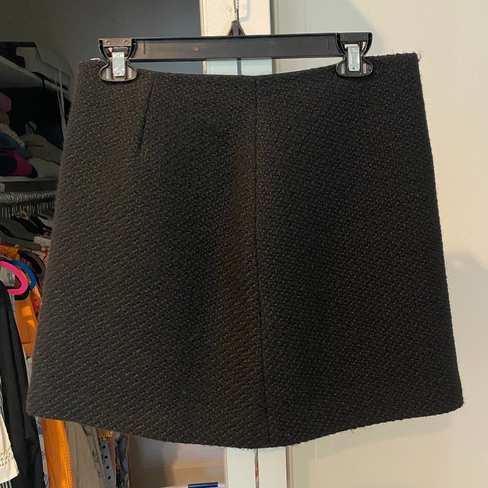 Theory Wool-Blend Tweed Mini Skirt